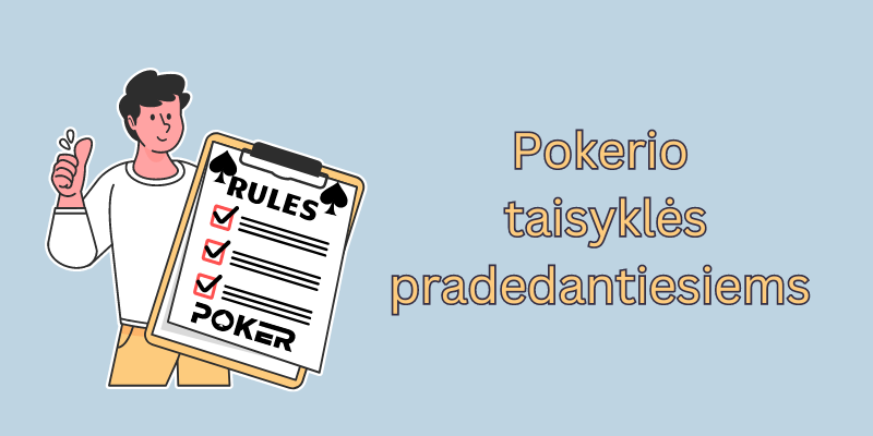 pokerio-taisykles-pradedantiesiems